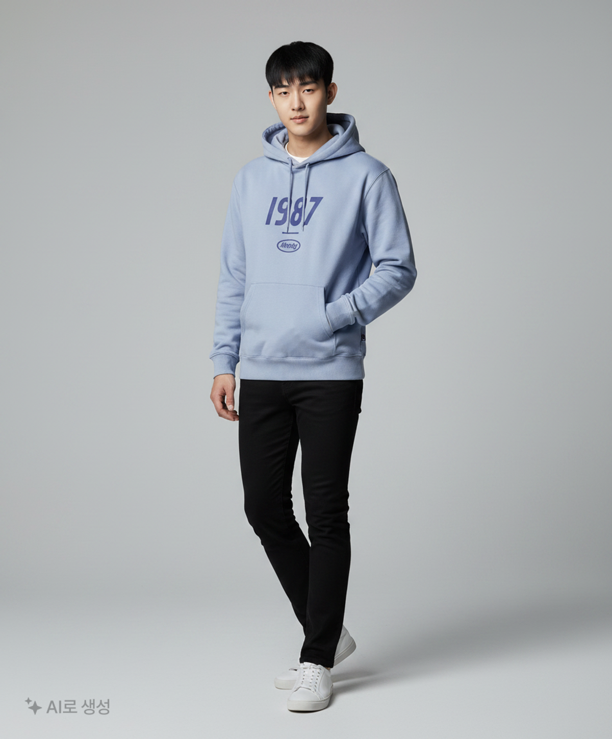 엠엠엘지(MMLG) [Mmlg] 1987MMLG HOOD (MELANGE BLUE) M