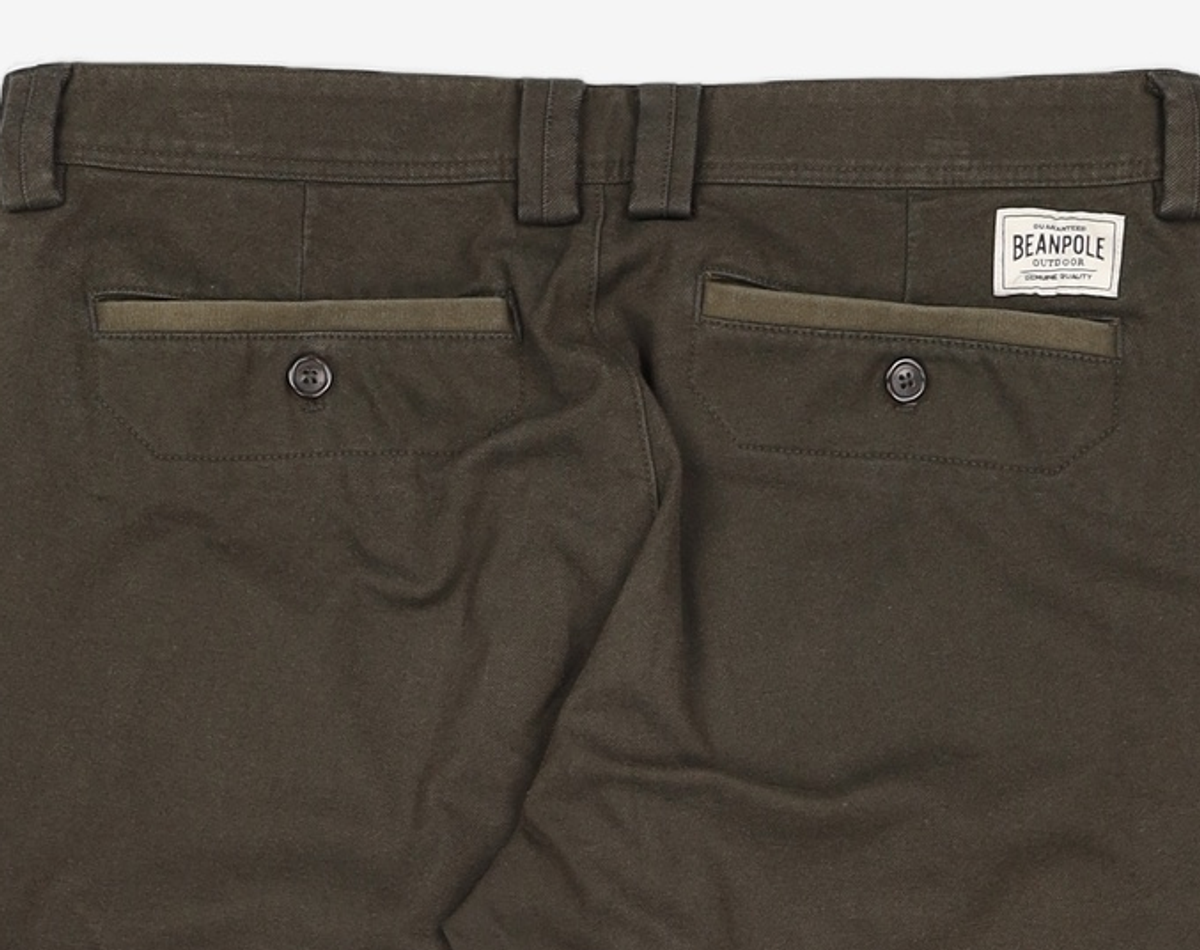 빈폴아웃도어(BEANPOLE OUTDOOR) [빈폴 아웃도어] 카키 남성 기모 치노 팬츠 (BO6921D01H) 82-102