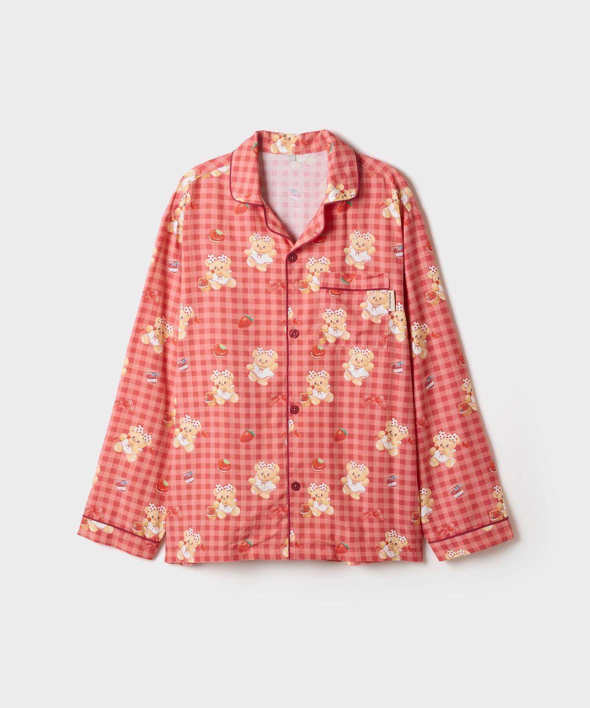 스파오(SPAO) [버터베어] 긴팔 파자마(Red)_SPPPG49U15