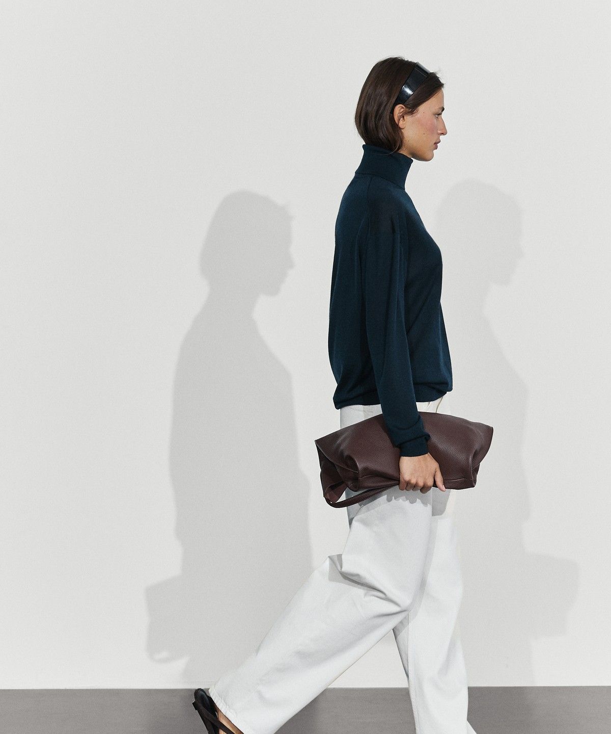 마시모두띠(MASSIMO DUTTI) 100% 울 터틀넥 니트 스웨터