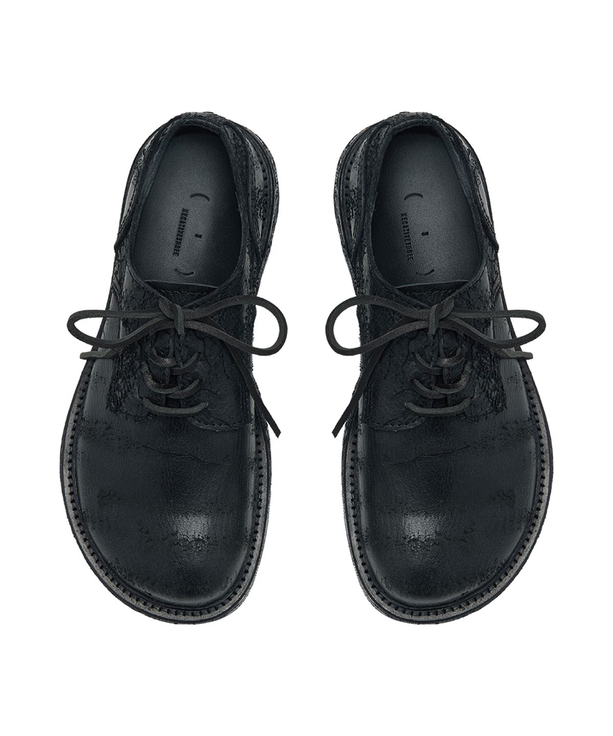 네거티브쓰리(NEGATIVETHREE) Moto Derby Shoe_Dust Black