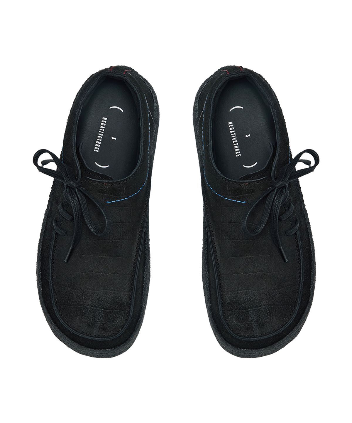 네거티브쓰리(NEGATIVETHREE) Side Lace up Mocca_Black