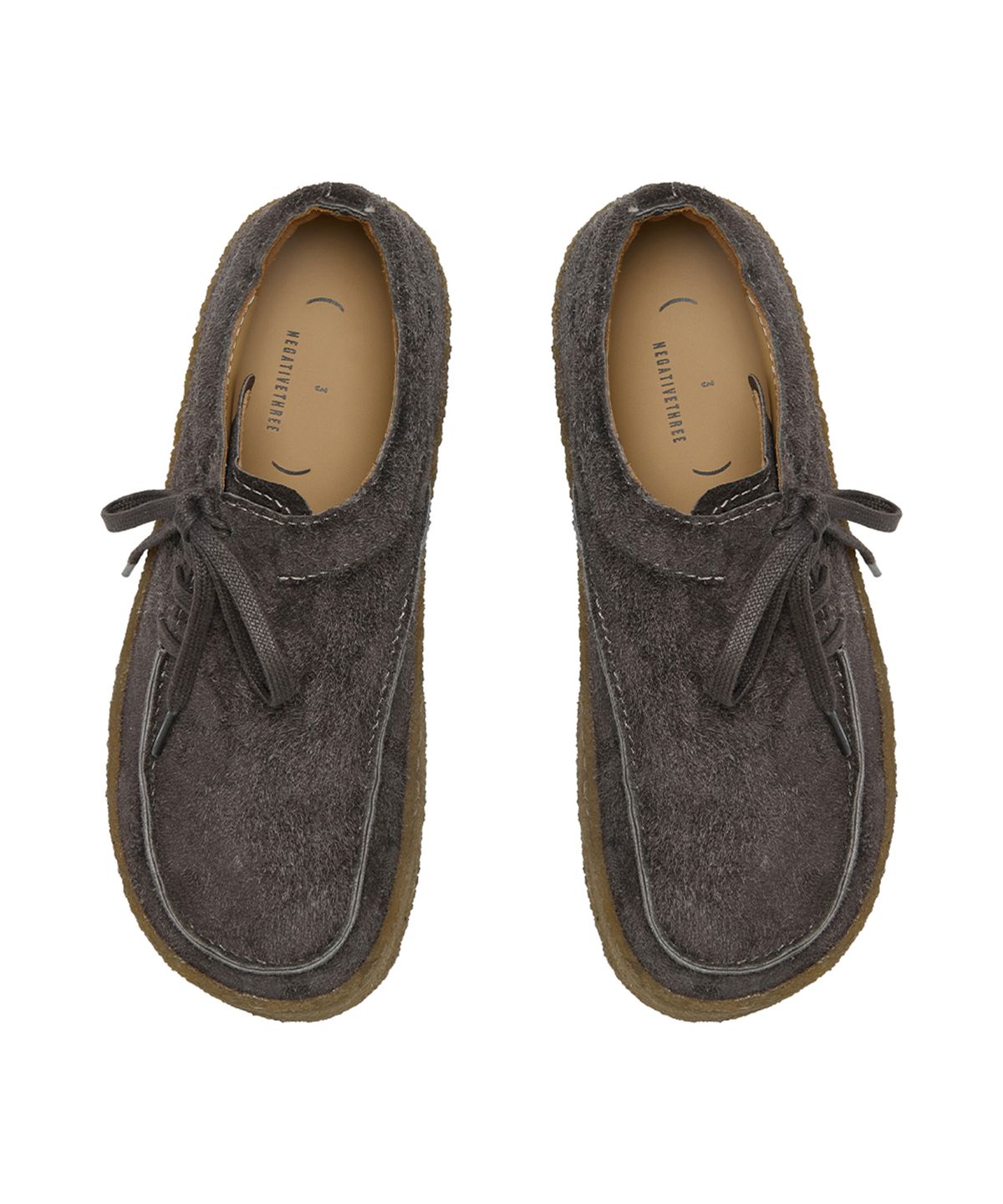 네거티브쓰리(NEGATIVETHREE) Side Lace up Mocca_Buffalo Brown