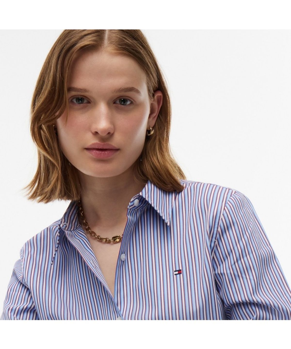 타미힐피거(TOMMY HILFIGER) 썸머 포플린 레귤러핏 셔츠 (T22G7WSH050WT10BB)