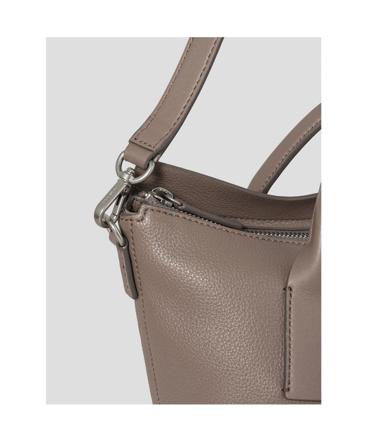 빈폴 액세서리(BEANPOLE ACCESSORY) 비엔 가죽 투핸들 토트백 - 베이지