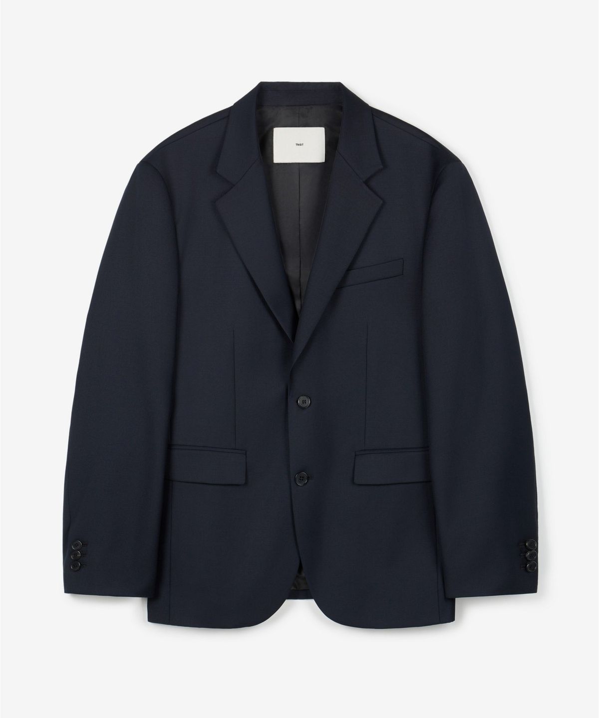 티엔지티(TNGT) [SET] Wool-Blend Comfort Set-Up Jacket&Tapered-Fit Pant(Dark Navy) 0TJA6F100N2