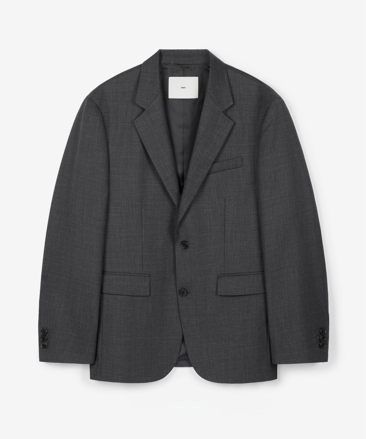 티엔지티(TNGT) [SET] Wool-Blend Comfort Set-Up Jacket&Tapered-Fit Pants(Charcoal) 0TJA6F100G2