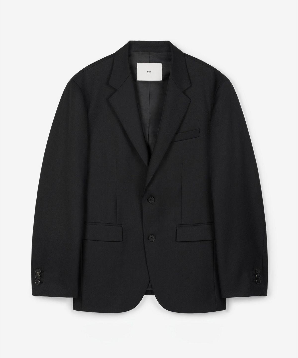 티엔지티(TNGT) [SET] Wool-Blend Comfort Set-Up Jacket&Tapered-Fit Pants (Black) 0TJA6F100BK