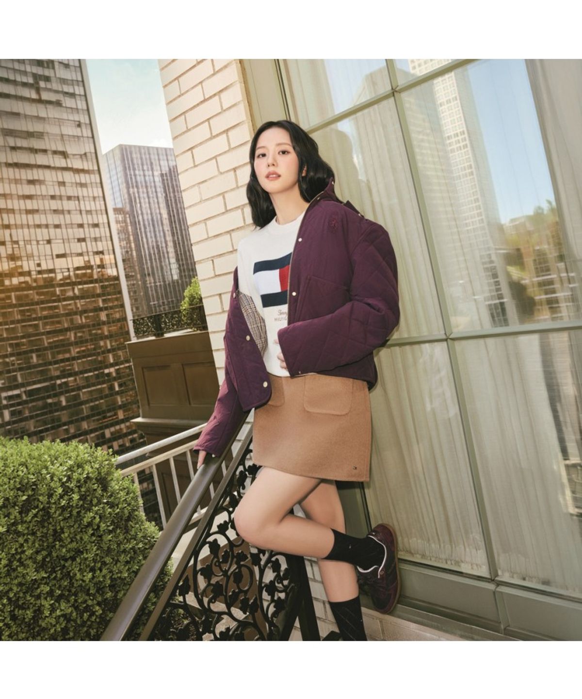 타미힐피거(TOMMY HILFIGER) 퀼팅 후디 자켓 (T22G7PJC060WT1XIH)