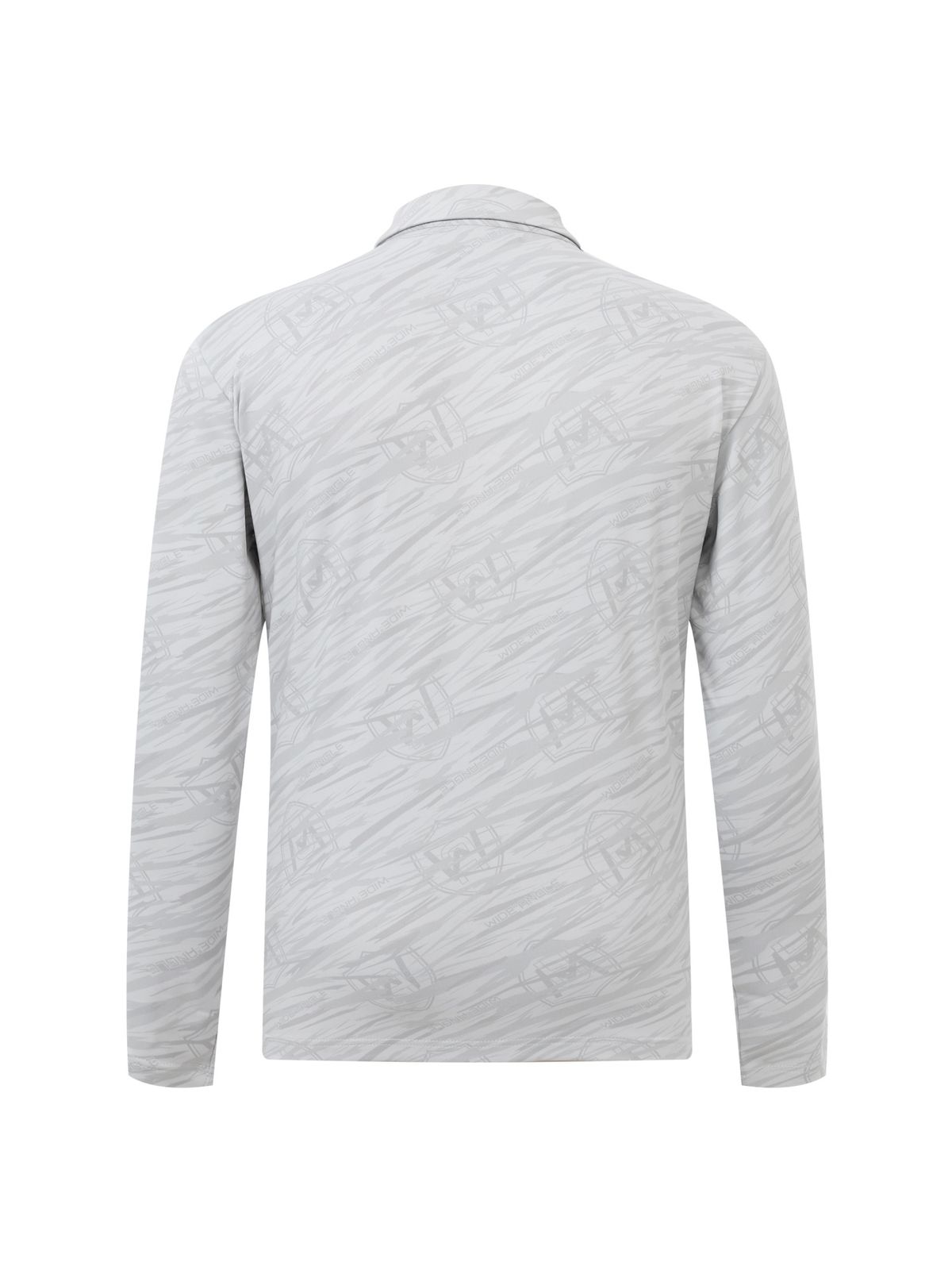 와이드앵글(WIDEANGLE) TO 와일드락 패턴 카라 티셔츠 M_Light Grey