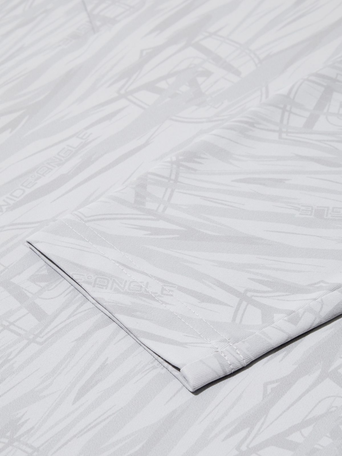 와이드앵글(WIDEANGLE) TO 와일드락 패턴 카라 티셔츠 M_Light Grey