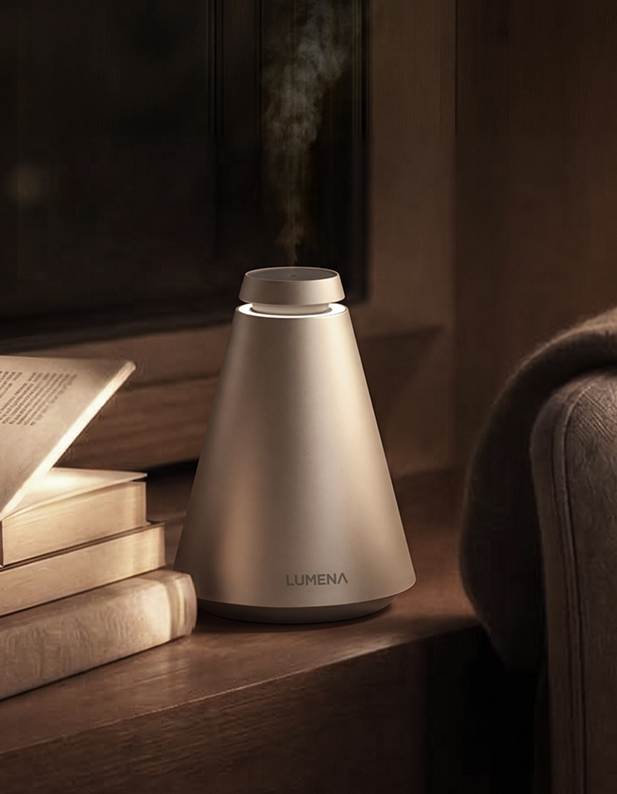 루메나(LUMENA) THE SCENT AD1 프리미엄 차세대 무선 아로마 디퓨저 패키지 [플래티넘 베이지]