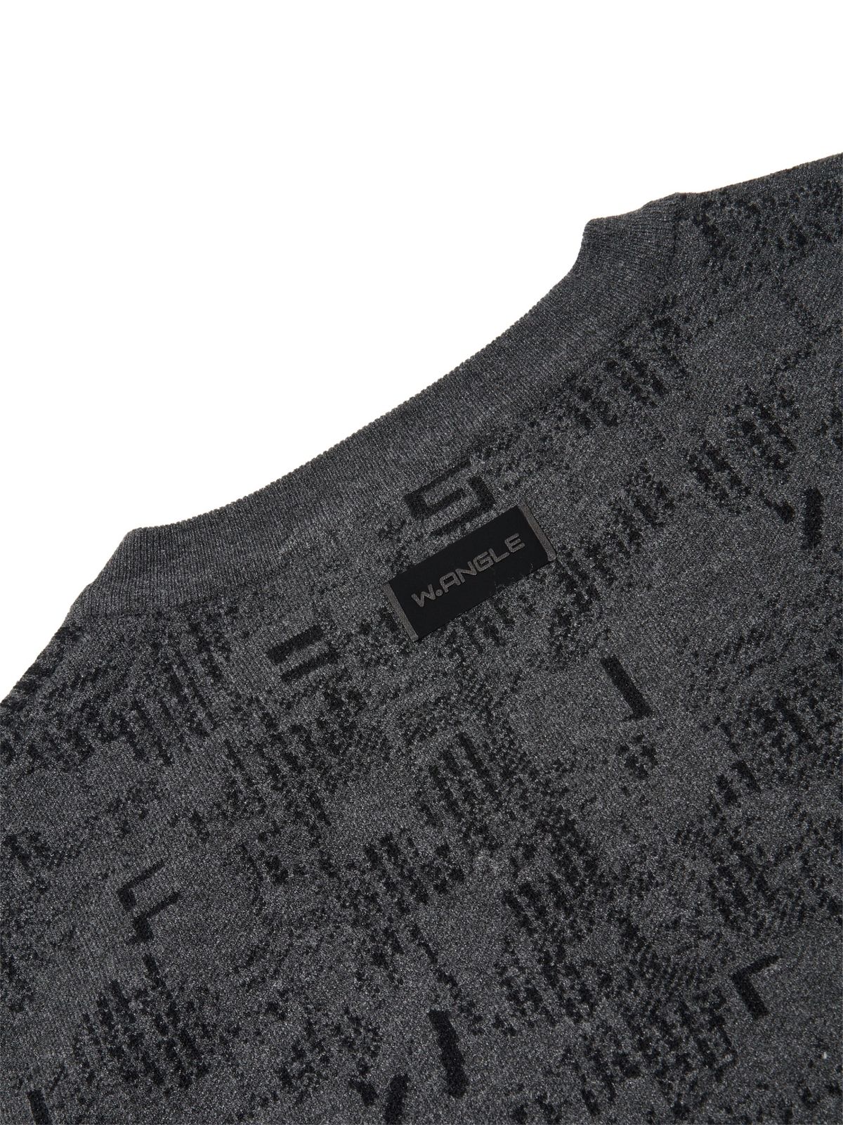 와이드앵글(WIDEANGLE) TO 패턴 브이넥 스웨터 베스트 M_M.GREY