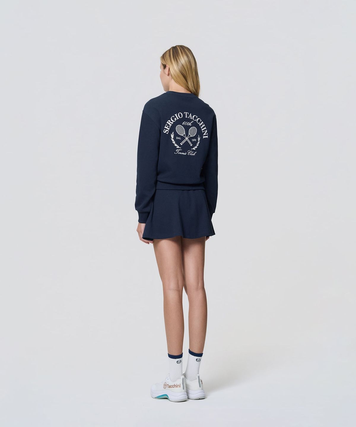 세르지오 타키니(SERGIO TACCHINI) W 타키니 60th 그래픽 맨투맨 (Navy)