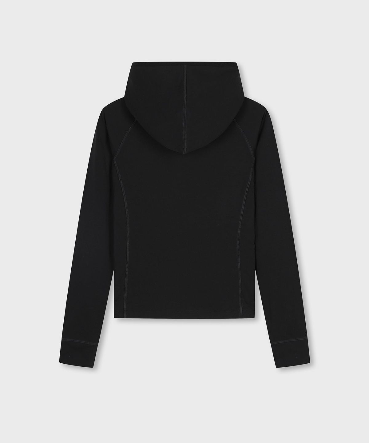 세르지오 타키니(SERGIO TACCHINI) W 마시멜로우 기모 슬림 후디 하프집 (Black)