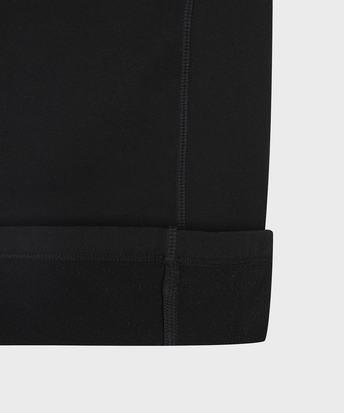 세르지오 타키니(SERGIO TACCHINI) W 마시멜로우 기모 슬림 후디 하프집 (Black)