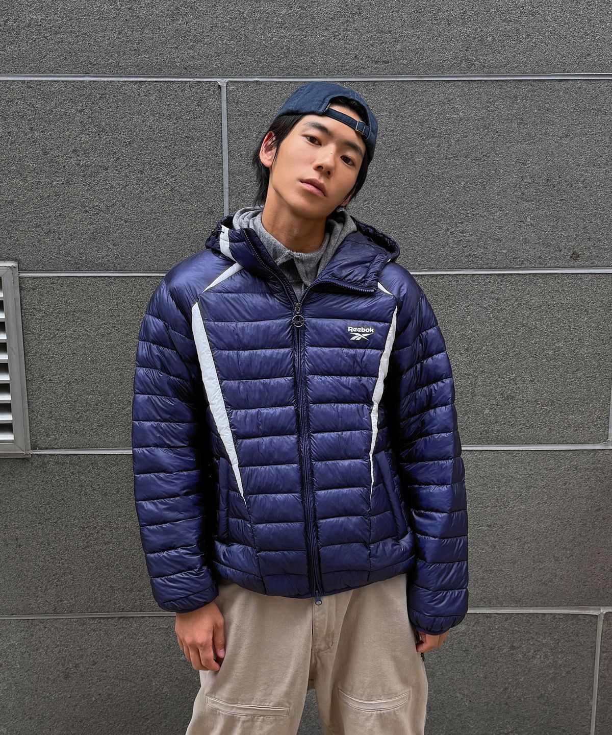 리복(REEBOK) DMX AIR 패딩 - 벡터 네이비