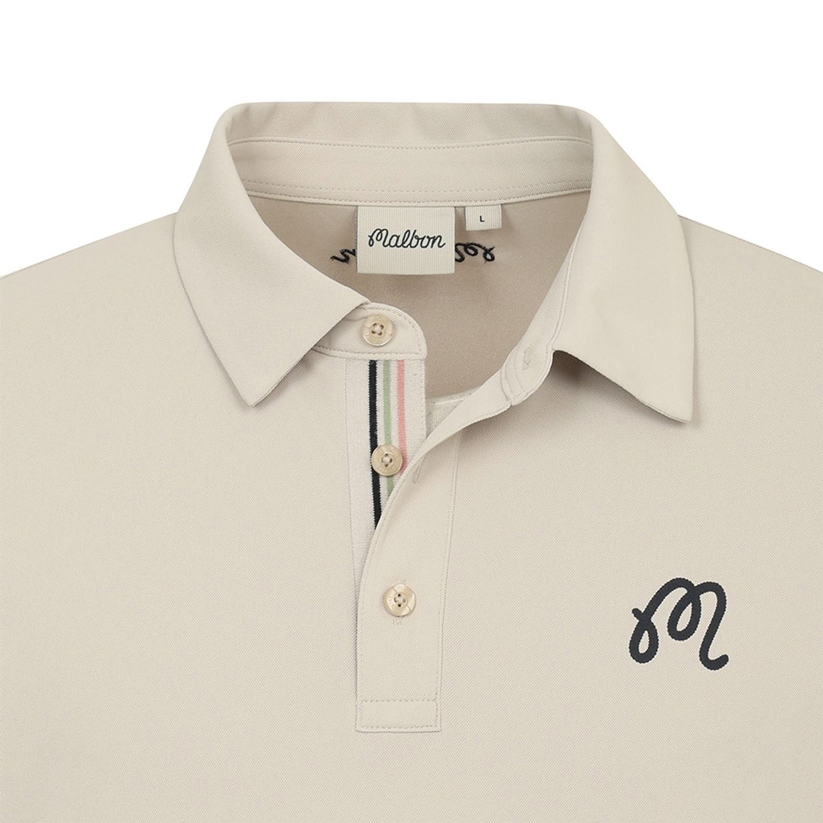 말본 골프(MALBON GOLF) XERO 피케 폴로 티셔츠 BEIGE (MAN)