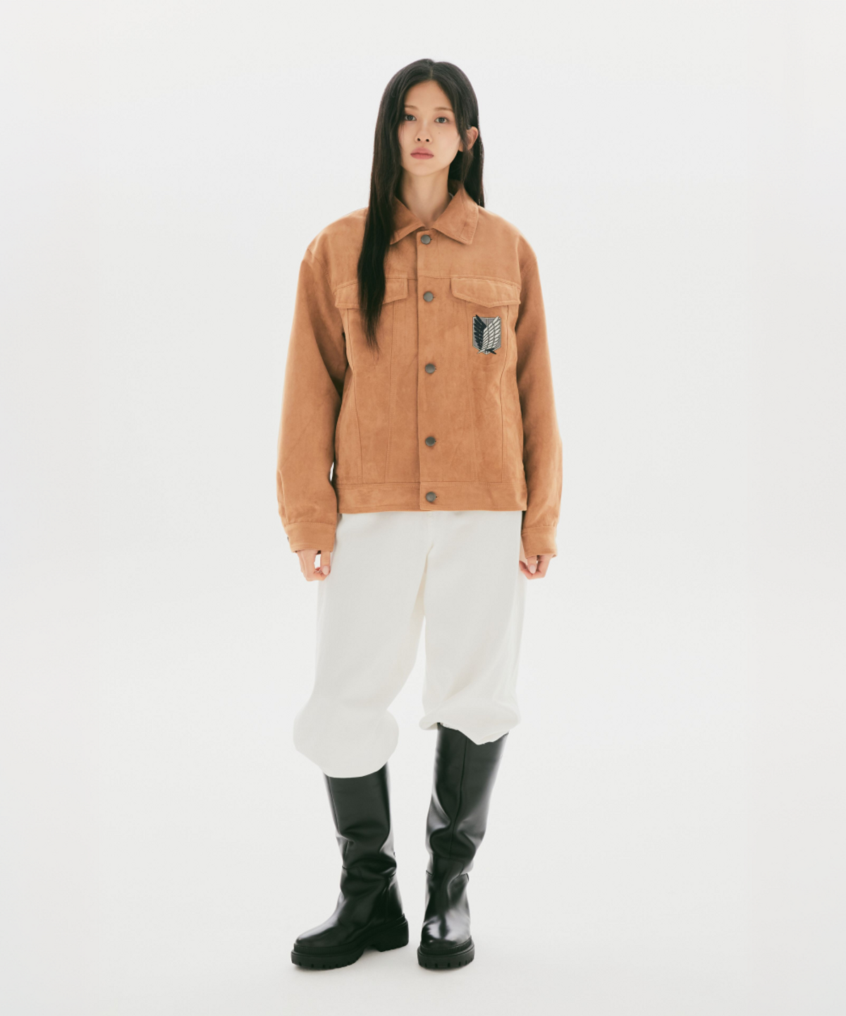 스파오(SPAO) [진격의거인] 스웨이드 트러커(Beige)_SPJLG49U01
