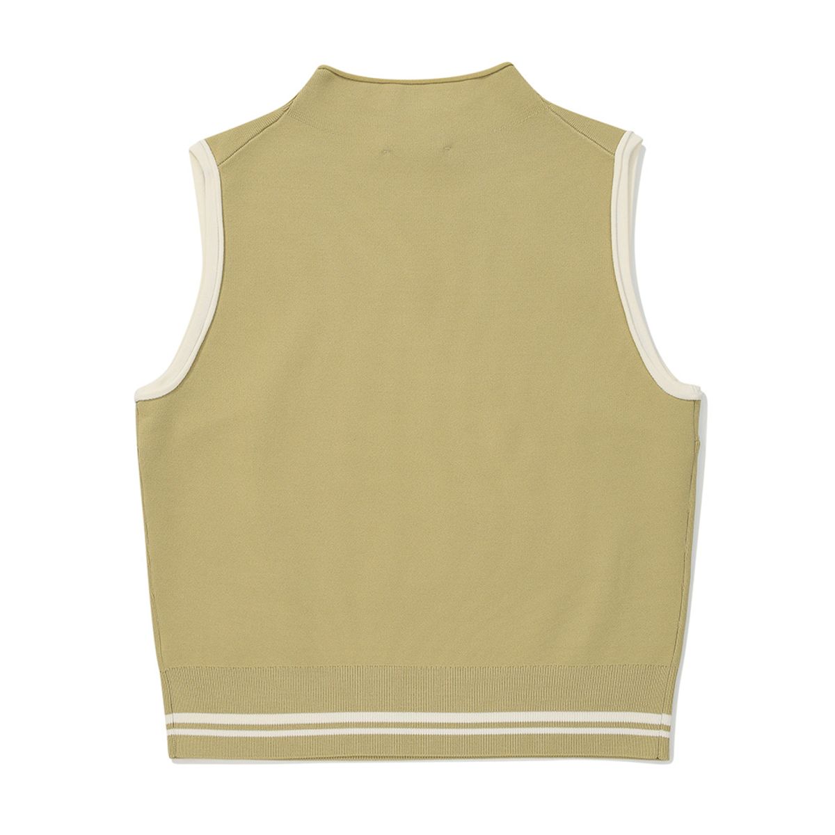 말본 골프(MALBON GOLF) 카라 모크넥 니트베스트 LIGHT KHAKI (WOMAN)
