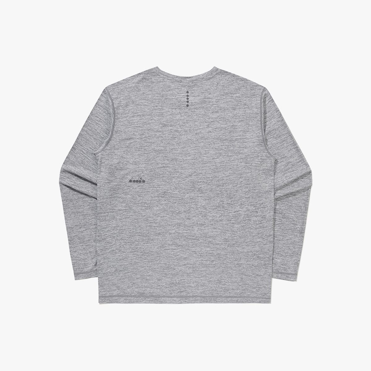 디아도라(diadora) 플루이드 러닝 긴팔 티셔츠 MELANGE GREY