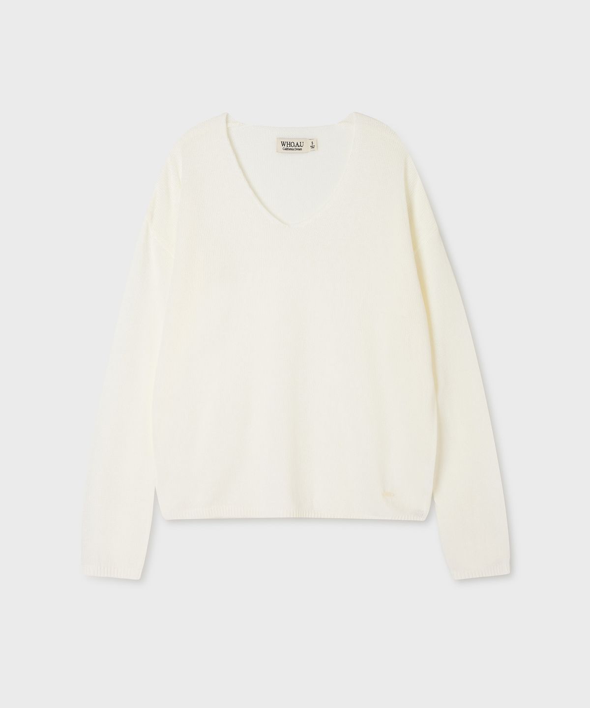 후아유(WHO.A.U) Loose-fit V-neck Pullover (F) / WHKAG4844F