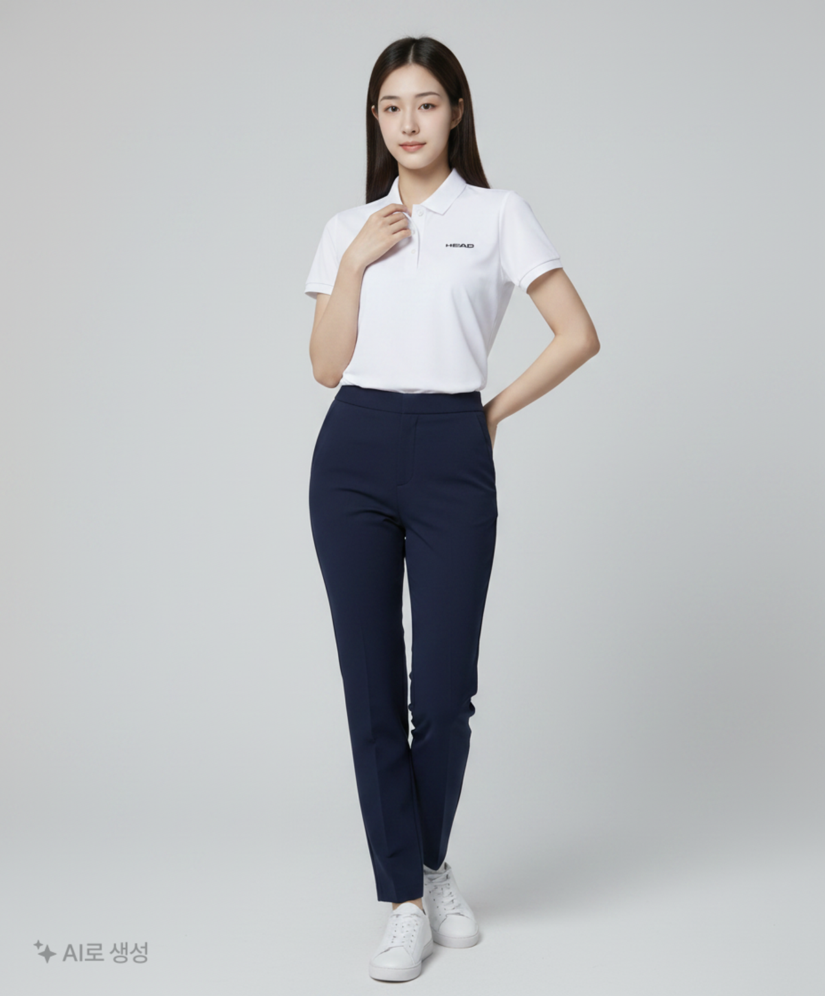 헤드(HEAD) 여성 레귤러핏 AEROCOOL 반팔 카라티셔츠 블랙_JOTAX23410WHX S