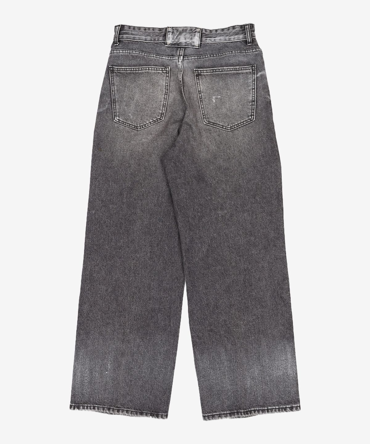메종미네드(MAISON MINED) ISLAND SQUARE PATCH DENIM PANTS BLACK 46