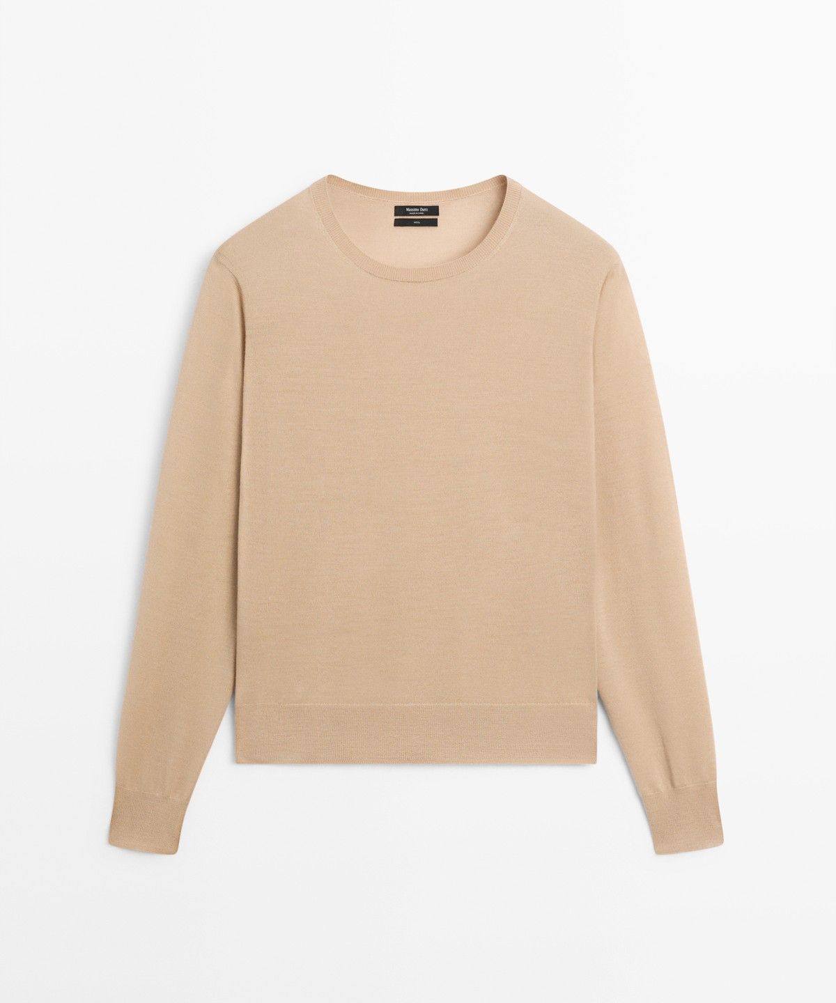 마시모두띠(MASSIMO DUTTI) 100% 울 라운드넥 니트 스웨터
