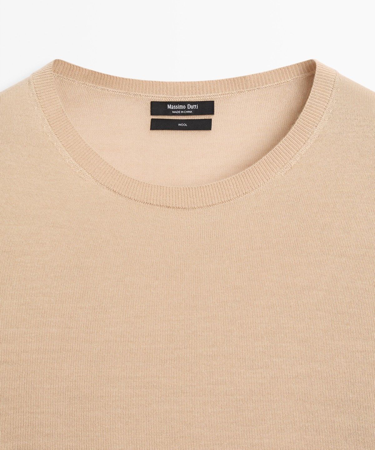 마시모두띠(MASSIMO DUTTI) 100% 울 라운드넥 니트 스웨터