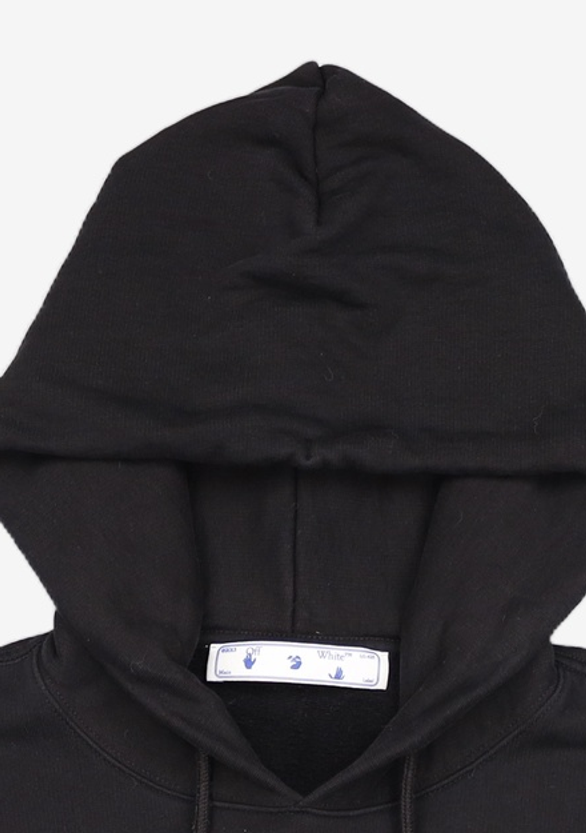 오프화이트(OFF-WHITE) 남성 아크릴 애로우 오버핏 후드 - 블랙 / OMBB037F21FLE0151032 M