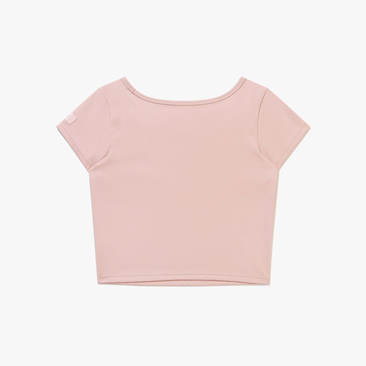 디아도라(diadora) 스퀘어넥 슬림 티셔츠 LIGHT PINK