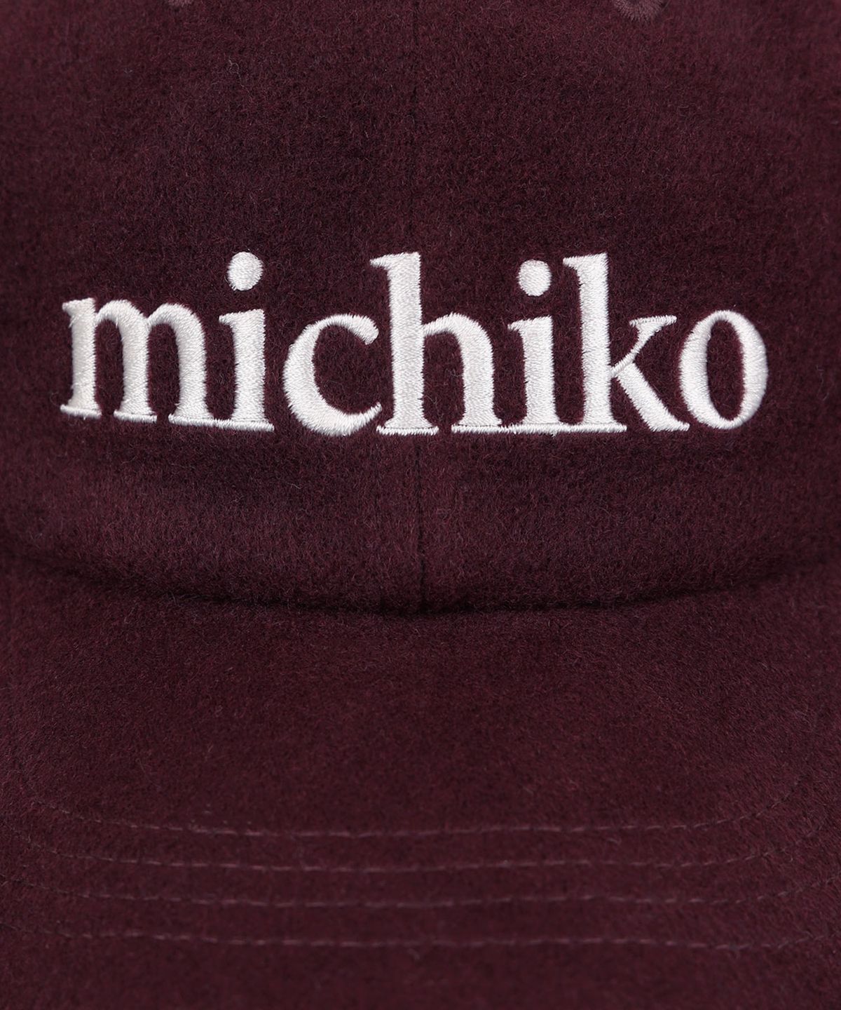 미치코런던 코시노(MICHIKO LONDON KOSHINO) 미치코 울 볼캡 플럼 와인