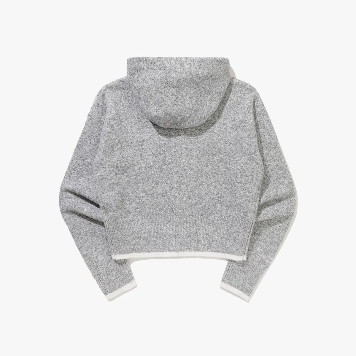 디아도라(diadora) 투톤 스웨터 후드 집업 자켓 우먼 GREY