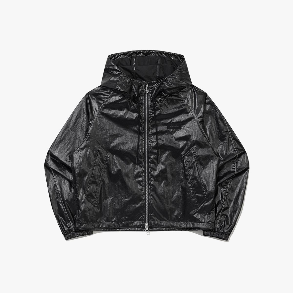 디아도라(diadora) 브라이트 후드 자켓 우먼 BLACK