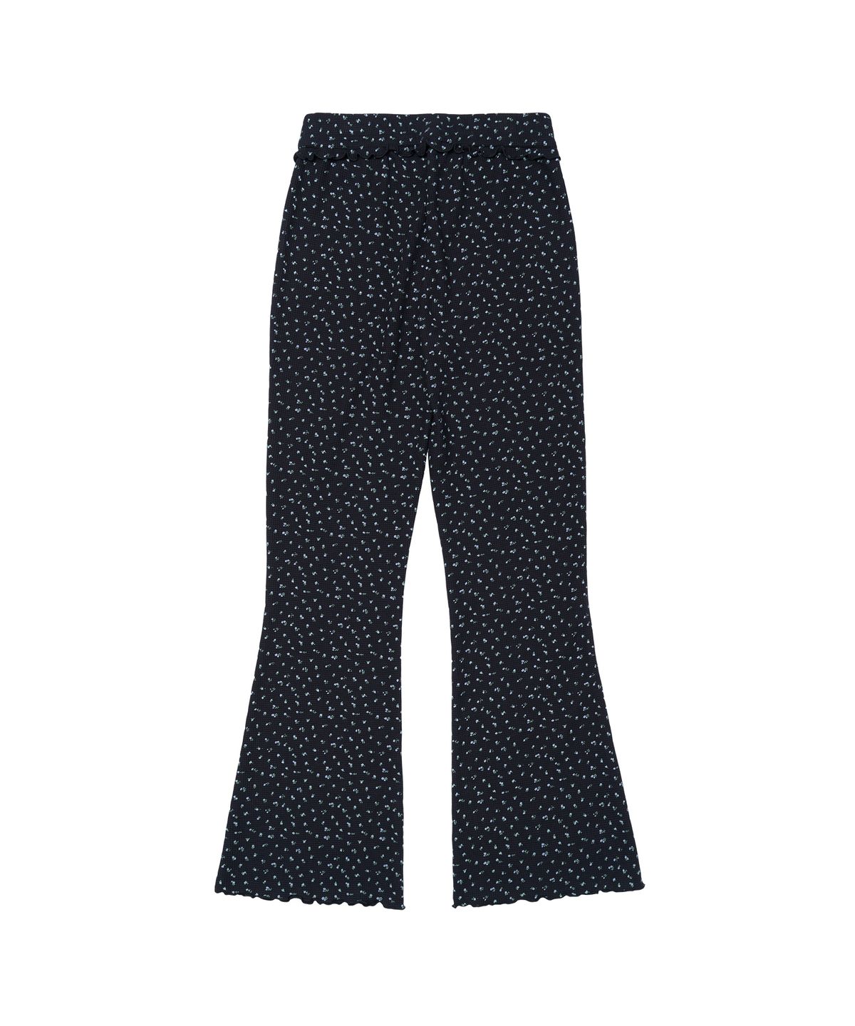 아메스 월드와이드(AMES-WORLDWIDE) CLASSIC FLOWER BOOT CUT PANTS NAVY