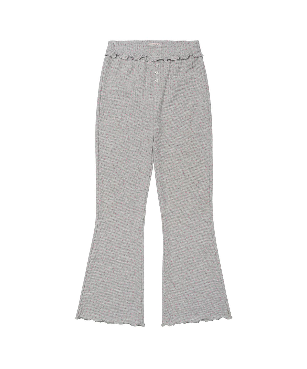 아메스 월드와이드(AMES-WORLDWIDE) CLASSIC FLOWER BOOT CUT PANTS GREY