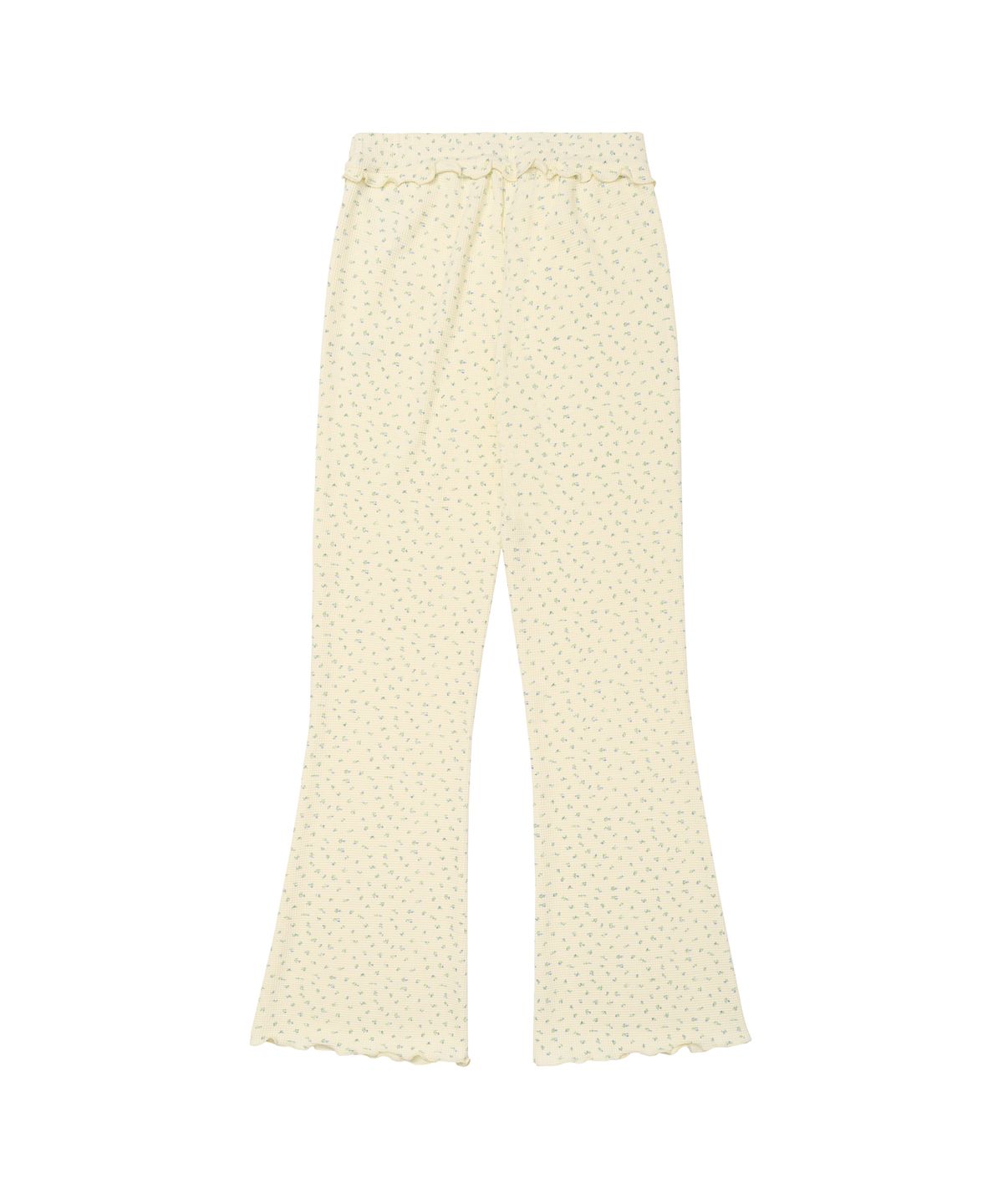 아메스 월드와이드(AMES-WORLDWIDE) CLASSIC FLOWER BOOT CUT PANTS CREAM