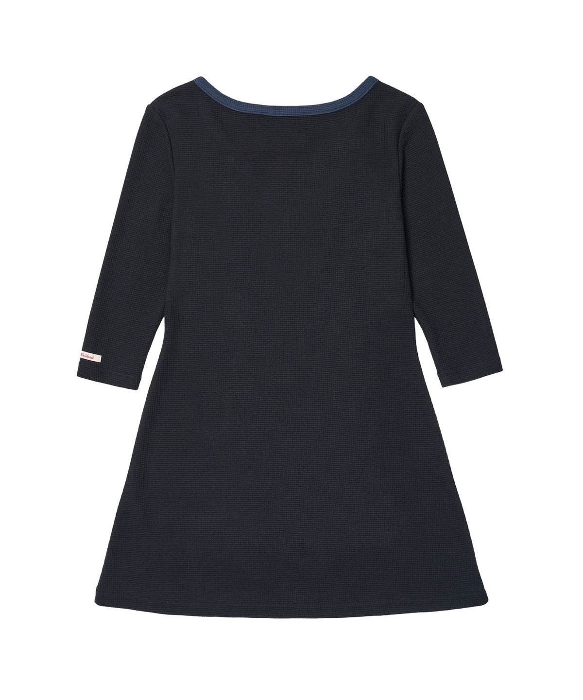 아메스 월드와이드(AMES-WORLDWIDE) CLASSIC WAFFLE HENLEY NECK DRESS NAVY