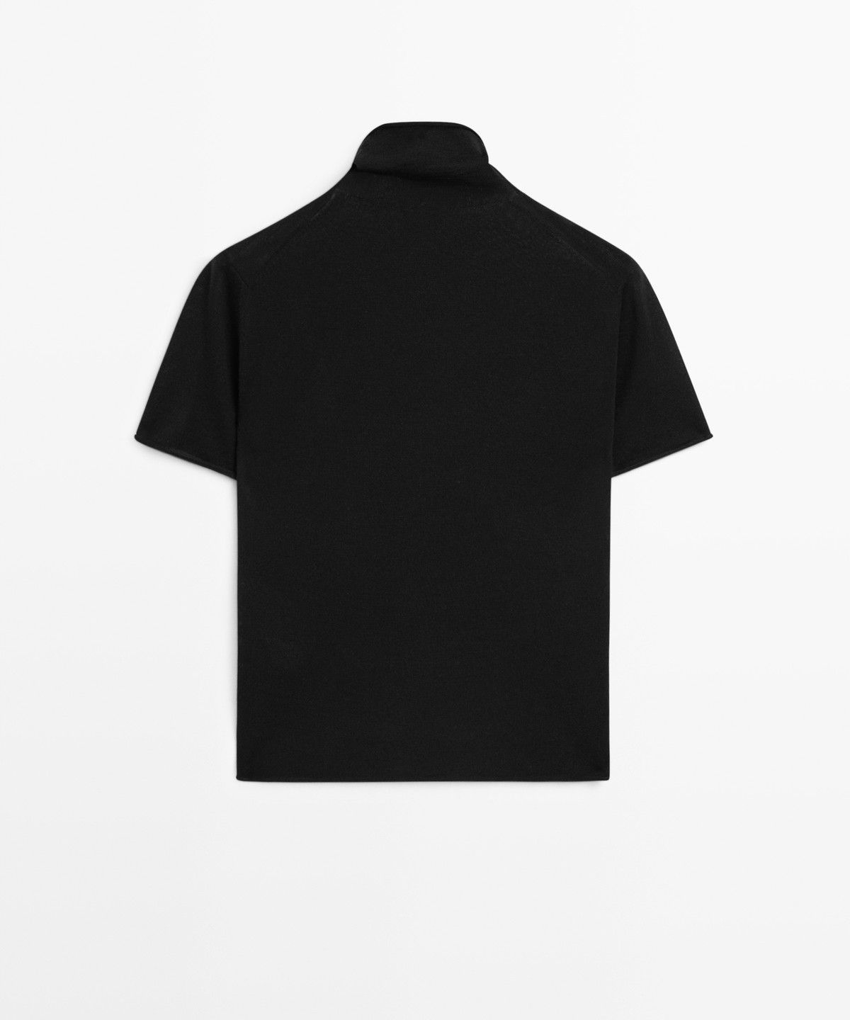 마시모두띠(MASSIMO DUTTI) 반팔 터틀넥 니트