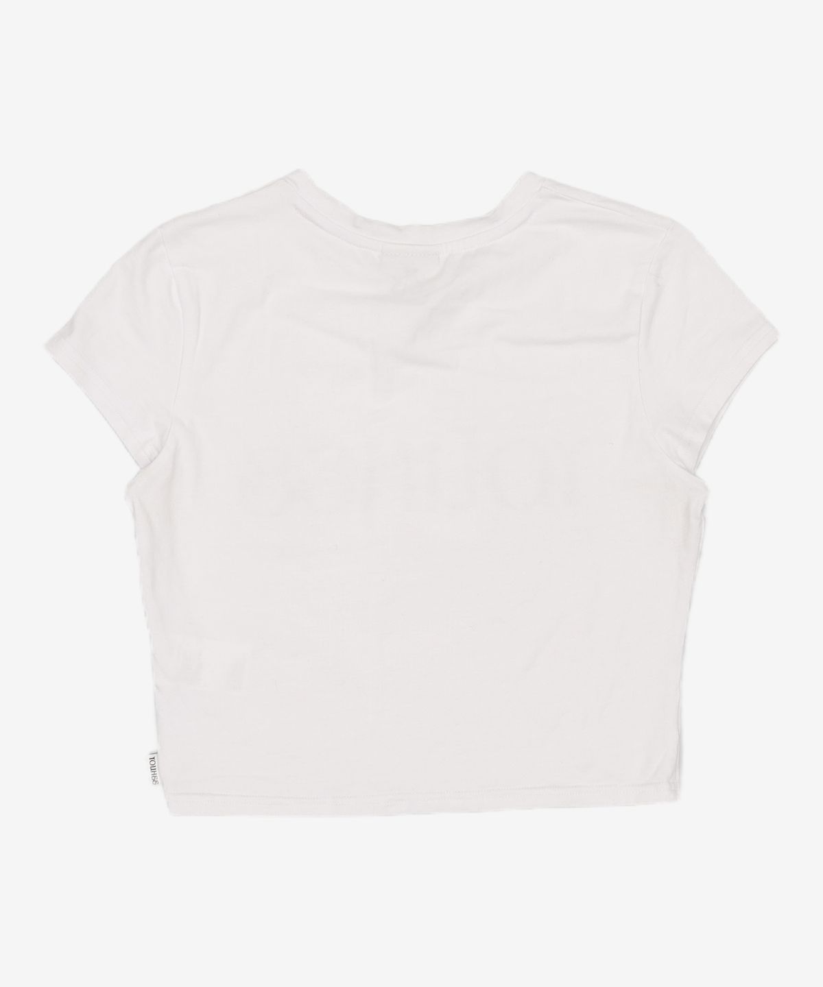 유희(YOUHEE) YOUHEE BIG LOGO CROP T-SHIRTS WHITE FREE