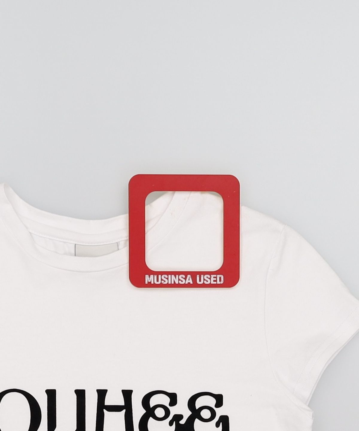 유희(YOUHEE) YOUHEE BIG LOGO CROP T-SHIRTS WHITE FREE