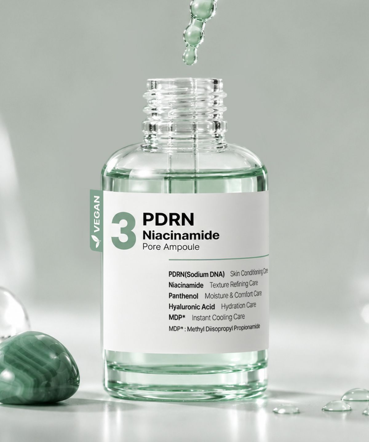 듀얼소닉(DUALSONIC) No.3 PDRN 나이아신아마이드 포어 앰플 50ml 모공 리셋