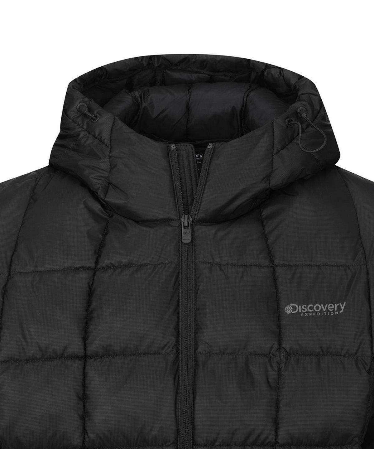 디스커버리 익스페디션(DISCOVERY EXPEDITION) 남성 올버트 후드 경량 패딩자켓 (BLACK)