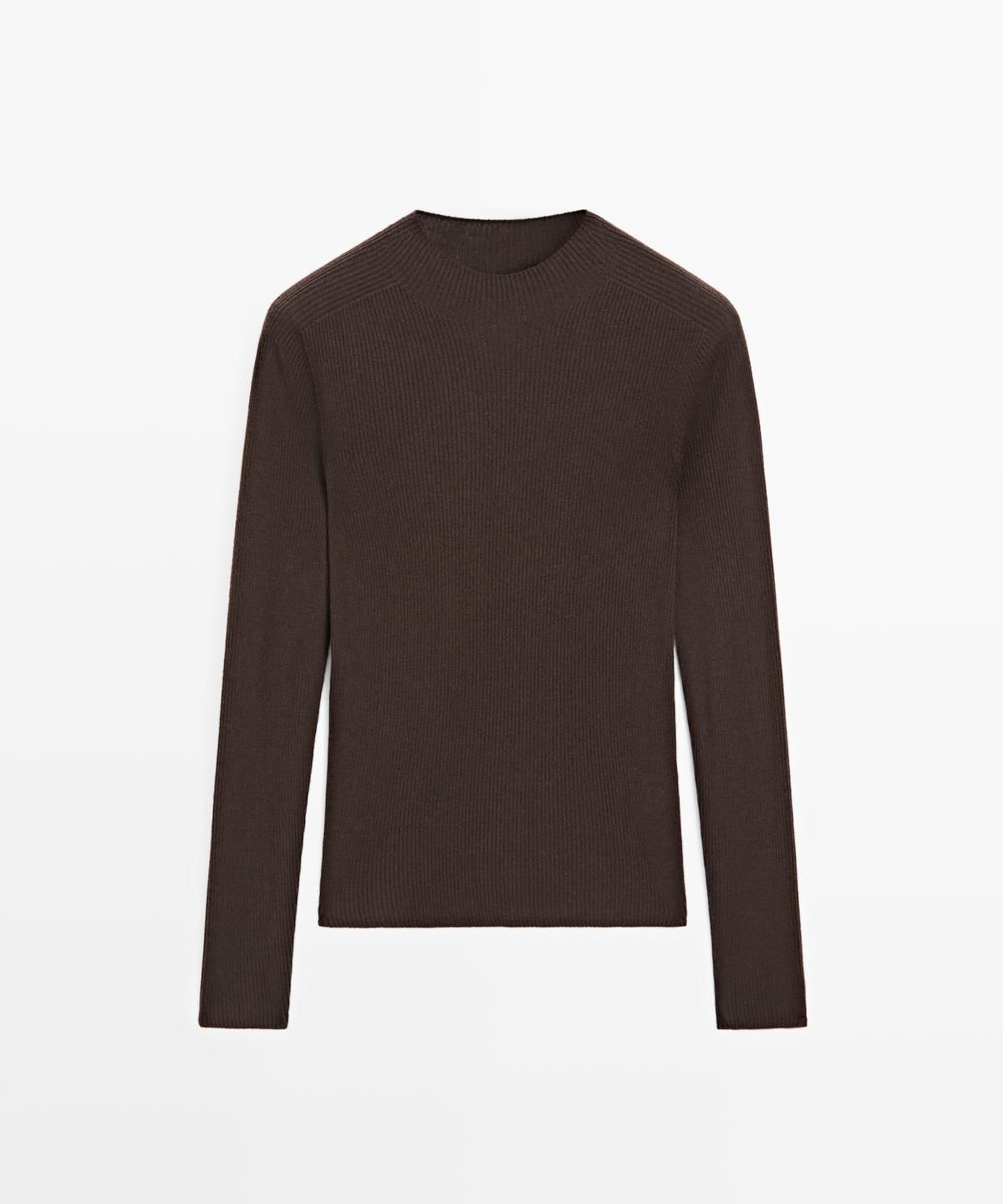 마시모두띠(MASSIMO DUTTI) 골지 하이넥 니트 스웨터