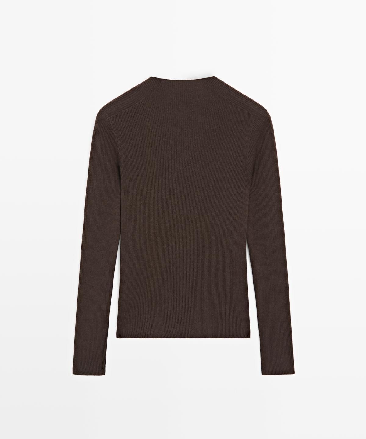 마시모두띠(MASSIMO DUTTI) 골지 하이넥 니트 스웨터