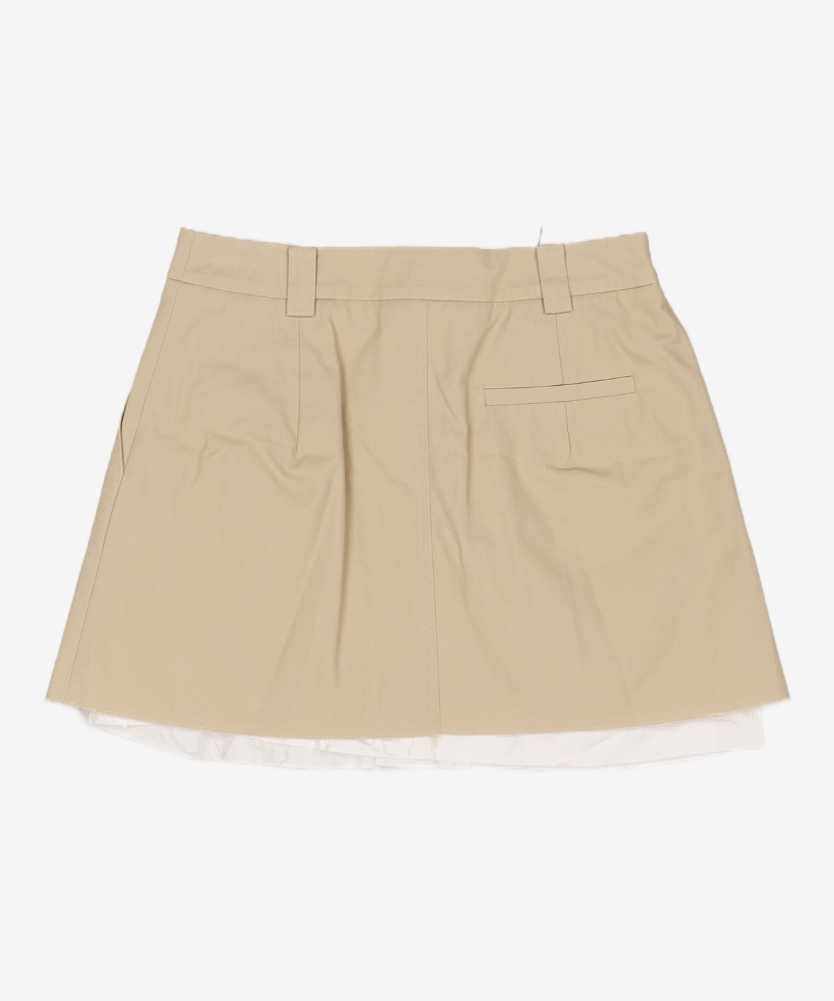 레이브(RAIVE) Pleated Mini Skirt in Beige VW2SS170-91 1