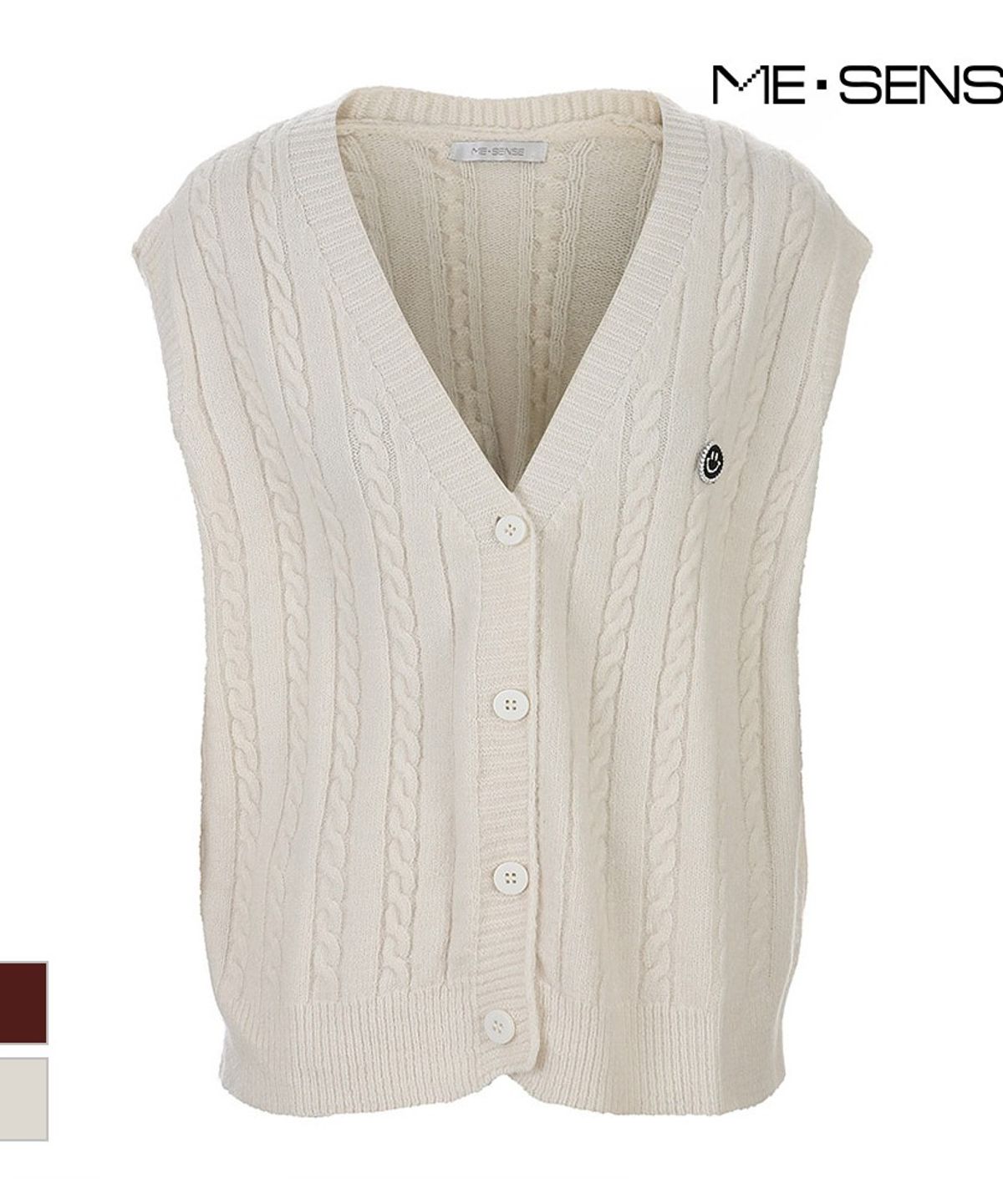 미센스(MESENSE) 케이블패턴 니트베스트_MB4YKVSG01Z