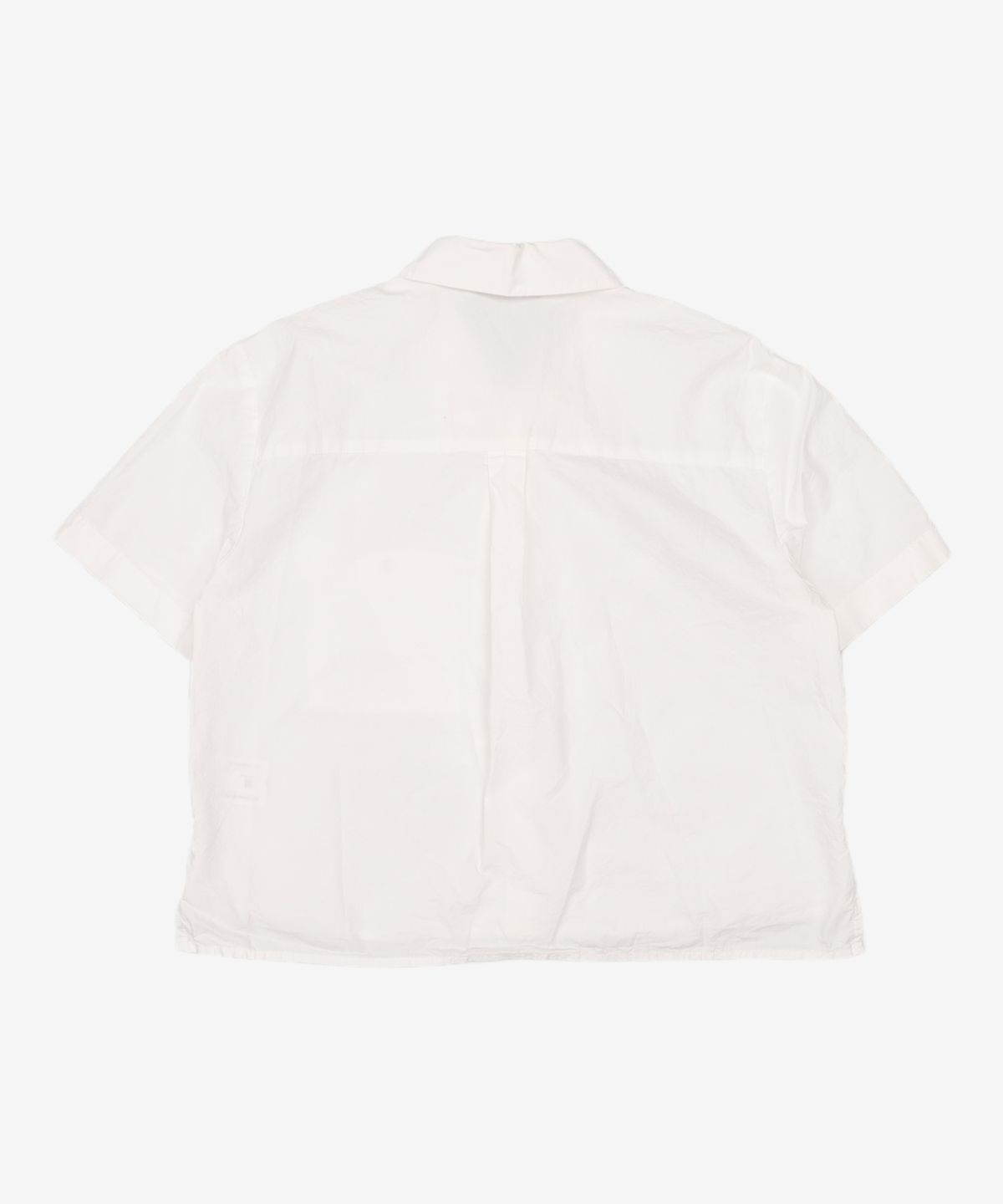 미쏘(MIXXO) 셔츠카라 크롭 반팔 셔츠_MIWYAD710A S