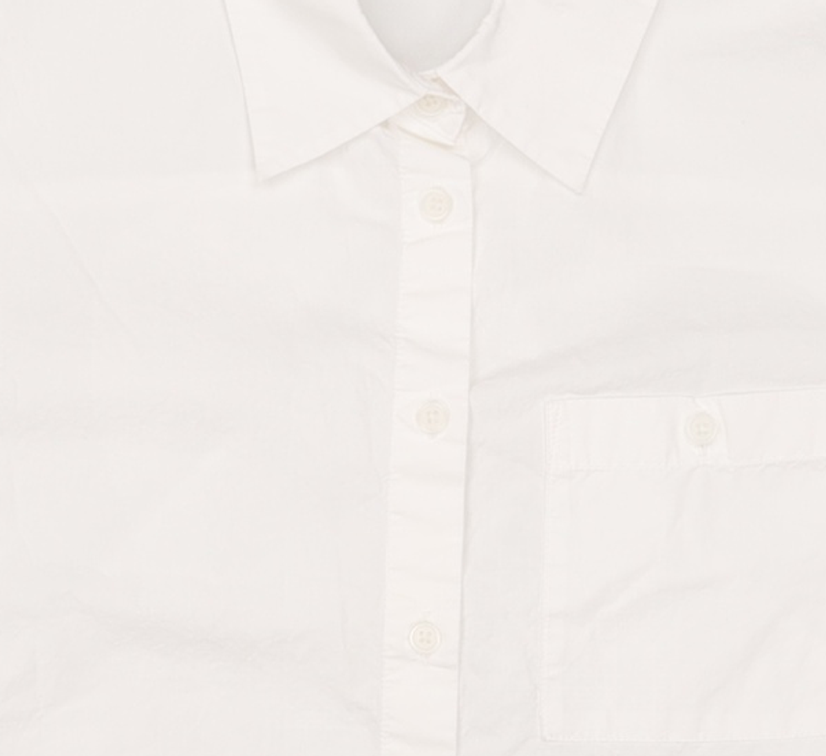 미쏘(MIXXO) 셔츠카라 크롭 반팔 셔츠_MIWYAD710A S